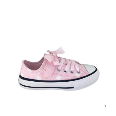 Imagem de TÊNIS CONVERSE ALL STAR 1V BETTER IN BOWS JUVENIL CANO BAIXO ROSA-Feminino