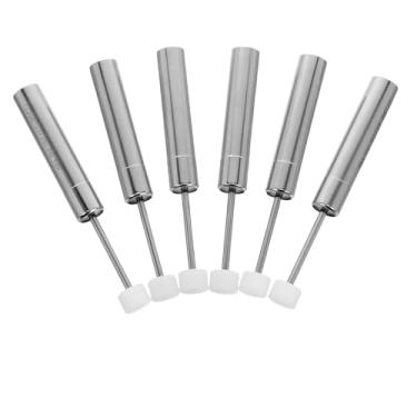 Imagem de Gatuida 6 amortecedores de lixeira de fechamento macio, 55 amortecedores de substituição para tampas de lixeira - Mecanismo hidráulico de pistão de tampa de fechamento silencioso para cestos de lixo