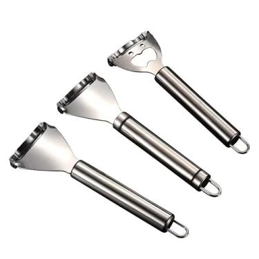Imagem de Kit 3 Descascador De Milho Em Aço Inoxidável Debulhador Ralador Utensílios De Cozinha