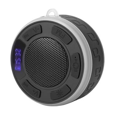 Imagem de VBESTLIFE Alto-falante Bluetooth para Chuveiro, Som Surround HD 360 °, Luzes RGB, Alto-falante Sem Fio à Prova de água IPX7 Com Ventosa, para Festas, Atividades Ao Ar Livre, Viagens (BLACK)