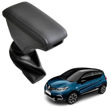 Imagem de Apoio Encosto Descanso de Braço Com Porta Objetos Para Captur 2017 a 2023 (Grafite - Costura Grafite)