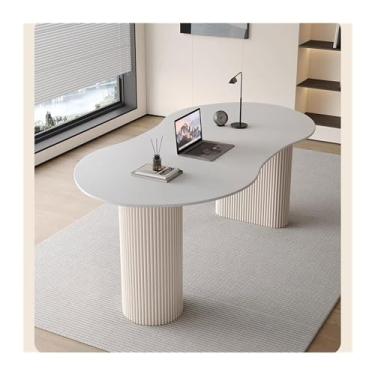 Imagem de Mesa de PC versátil com placa de rocha, mesa de estudante, casa, quarto, simples, moderna, cabeceira escrita, escritório octogonal, fácil de instalar (120 x 60 x 75 cm)