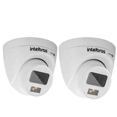 Imagem de Kit 2 Câmeras de Segurança Intelbras Multi Hd 20m Vhd 1120 D Full Color Imagem Colorida Noite e Dia