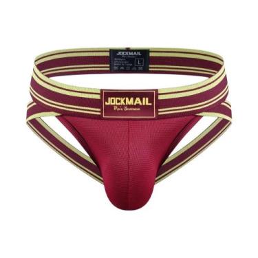 Imagem de Cueca Jockstrap De Nylon De Secagem Rápida Para Homens, Roupa De Banho