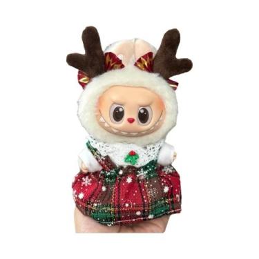 Imagem de Conjunto De Roupas De Pelúcia Mini Para Boneca Labubu De 15-17CM, Chap