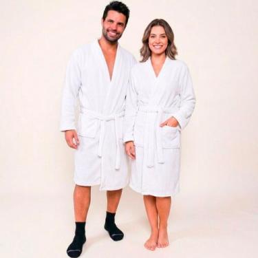 Imagem de Roupão Adulto Microfibra Benévola Antialérgico Feminino e Masculino Ma