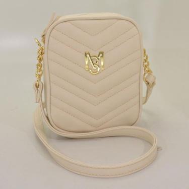 Imagem de Bolsa feminina monica sanches 3723 b prad marfim / prad marfim