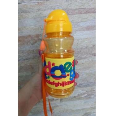 Imagem de Garrafa infantil emborrachada 180 ml fratelli, AMARELO