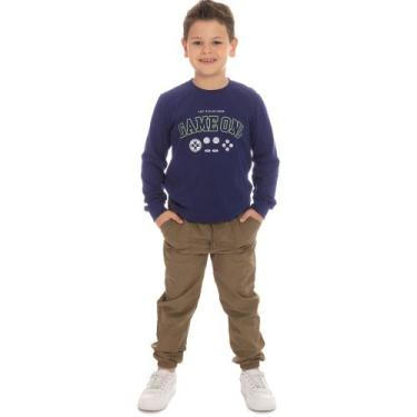 Imagem de Calça Em Sarja Infantil Menino Game - By Gus, 10, Creme