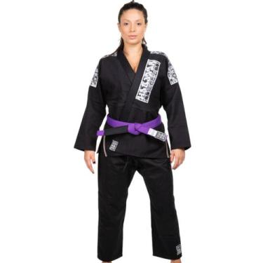 Imagem de Kimono Haganah Jiu - Jitsu Light Preto, A4, Preto
