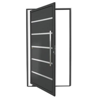 Imagem de Porta Pivotante Lambril Premium com Puxador Super 210cm x 120cm Brimak