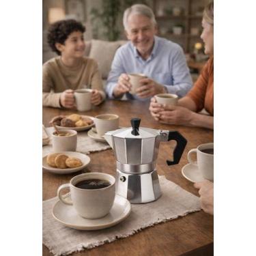Imagem de Cafeteira Italiana Inox 3 Xícaras Thika para Fogão a Gás