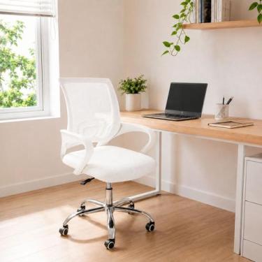 Imagem de Cadeira Escritório Begônia Ergonômica Tela Mesh Apoio Lombar Regulagem