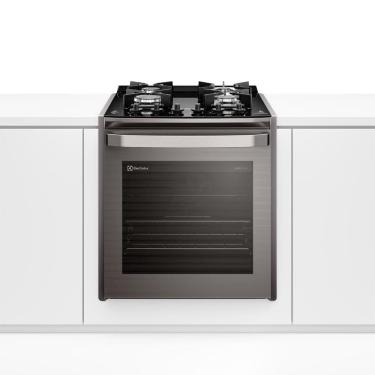 Imagem de Fogão de Embutir Electrolux Experience com Mesa Vidro e Grill Cinza - FE4EG