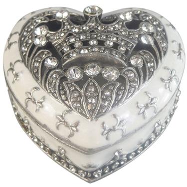 Imagem de Porta joias de prata com cristal - 6X6 cm