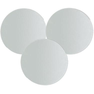 Imagem de Espelho de vidro redondo de 22,8 cm (9 polegadas), volume (pacote com 3)