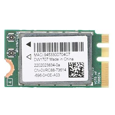 Imagem de ASHATA Placa de rede sem fio para cartão WiFi DELL DW1707, M.2 NGFF 300M Bluetooth4.0, com chip Qualcomm Atheros QCA9565 QCNFA335, placa de rede universal PC com slot WiFi NGFF M2