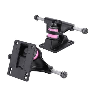 Imagem de Caminh?es de skate,buchas de liga de alum¨ªnio premium, 2 pe?as de rodas de 3,25 polegadas, acess¨®rio para kit de suprimentos de skate longboard(Black), Caminh?es de longboard ossos rodas n¡§2cleo