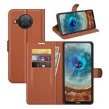 Imagem de YUNCHAO Caixa de telefone Para Nokia X10/X20 Litchi Texture Horizontal Flip Protective Case With Holder & Card Slots & Wallet capa para celular