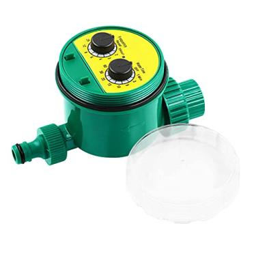 Imagem de Tingpai Controlador de irrigação de água igente Tipo botão Temporizador de irrigação de ja im Temporizador de irrigação automático ope do por bateria pa ja ins Coun a s Lawns Greenhouse