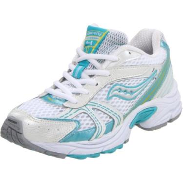 Imagem de Saucony Tênis de corrida Cohesion 4, Tênis Infantil Calçados (criança pequenacriança grande), BrancoSurfSol, 10.5 Little Kid