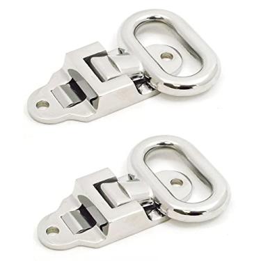 Imagem de 2 peças de aço inoxidável alça de pegada dobrável um passo para trailer caminhão ônibus trailer van camper