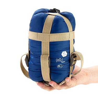 Imagem de ECOOPRO Saco de dormir para clima quente - portátil, impermeável, compacto, leve, confortável com saco de compressão - ótimo para acampamento ao ar livre, mochila e caminhadas - 83 C x 76 cm L serve para adultos