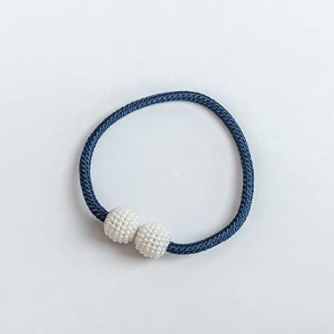 Imagem de Corda de amarração de cortina com fivela magnética, corda de ligação de cortina sem perfuração, acessórios de corda de ligação de cortina de atração magnética, T1,4 pcs