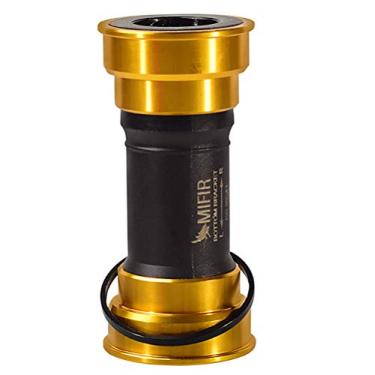 Imagem de Yajun Suporte inferior de concha de rolamento adequado para MTB Road Mountain Bike Press 41MM Eixo Central, Amarelo