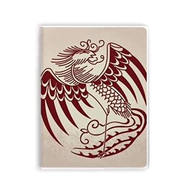 Imagem de Caderno de retrato de animal da fênix chinesa, diário de capa macia