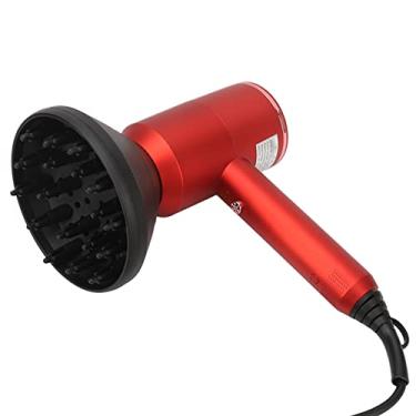 Imagem de Secador de Cabelo Portátil, Proteção contra Superaquecimento 2000 W Secador de Cabelo Masculino para Salão de Beleza (plugue da ue 220V)