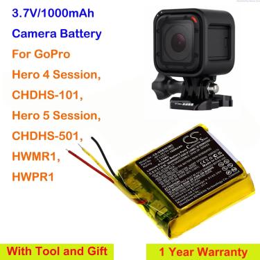 Imagem de Bateria da câmera para GoPro  Hero 4 Session Hero 5 Session CHDHS-501 CHDHS-101 HWMR1 HWPR1  800mAh
