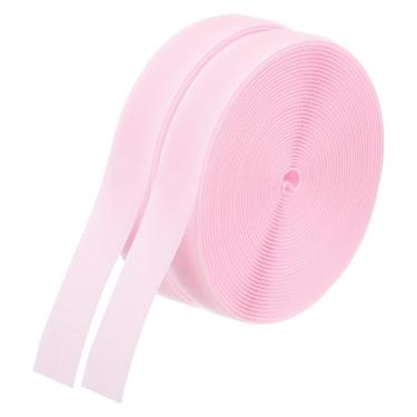 Imagem de PATIKIL Tiras de marcador de carpete de 3 metros, 2 rolos de tiras de carpete de nylon, fita de gancho para decoração de chão de sala de aula, educação de professores, distância social, rosa