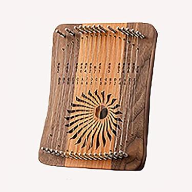 Imagem de Piano de polegar de 31 cordas kalimba piano de dedo de mão fácil de aprender pequeno instrumento portátil (A)