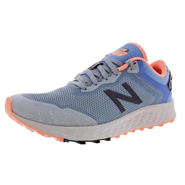 Imagem de New Balance Tênis de corrida feminino Fresh Foam Arishi Trail, Cinza/Azul/Coral, 8.5