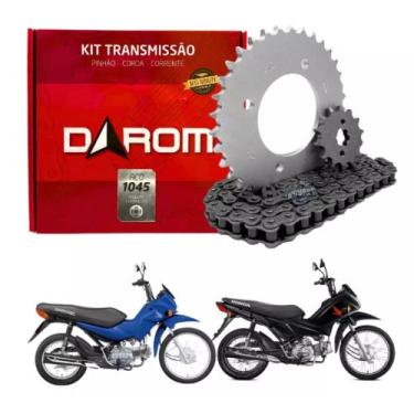 Imagem de Kit Relação Transmissão Honda Pop 100 2007 a 2015 - Darom