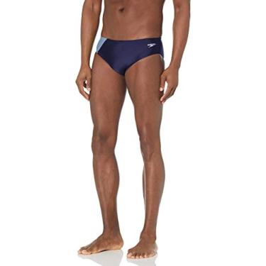 Imagem de Speedo – Sunga masculina Powerflex Eco Revolve Splice Team Colors, Sunga Powerflex Eco Revolve Splice cores da equipe, Speedo Azul-marinho, 22