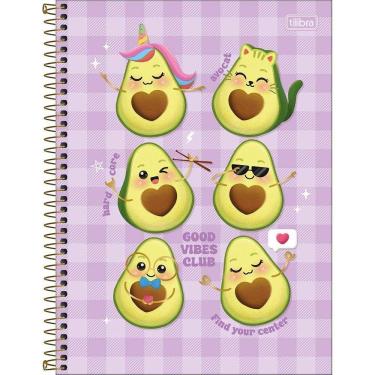 Imagem de Caderno Espiral Universitário Tilibra Abacute Capa Dura| 10 Matérias 160 Folhas - Embalagem com 4 Unidades