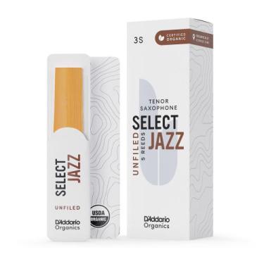 Imagem de Palheta Sax Tenor 3S (5 Peças) DAddario Organic Select Jazz - DD WOODW