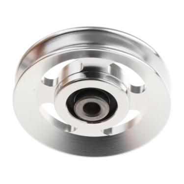 Imagem de menolana Rolamento de fitness polia roda liga alumínio cabo máquina equipamento treinamento força silencioso portátil leve substituição, 9 Cm Oco