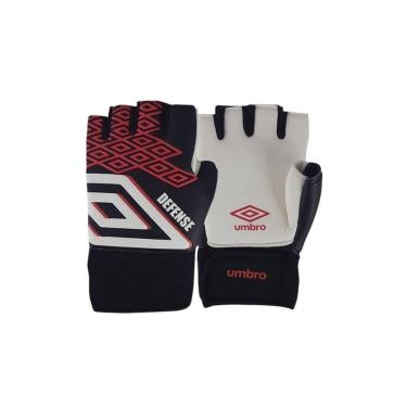 Imagem de Luva Goleiro Futsal Umbro Defense - Preto e Vermelho 8-Masculino
