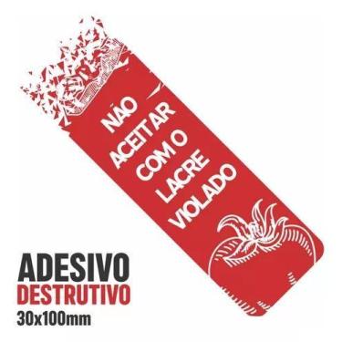 Imagem de Lacre Destrutivo Para Caixa De Pizza  1 Milheiro Wb646 - Resitank