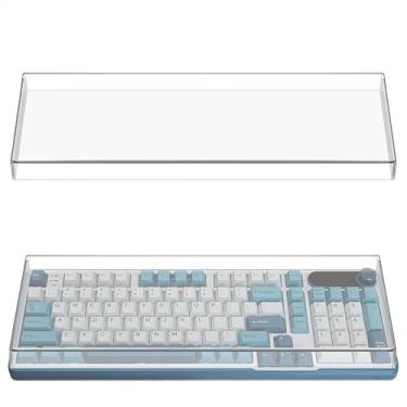 Imagem de Geekria Capa antipoeira para teclado, capa de teclado de acrílico transparente para teclado mecânico de computador, compatível com RK Royal KLUDGE S98, Aula F99 Pro, EPOMAKER Galaxy100, Keychron Q5