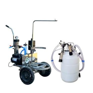 Imagem de Ordenhadeira Mecânica Móvel Inox Bv300, 1 Conjunto AcopladO (220, Volts (CC))