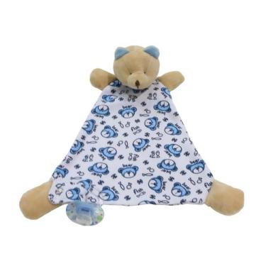 Imagem de Naninha Bebê Cheirinho Porta Chupeta com guizo e prendedor de chupeta 