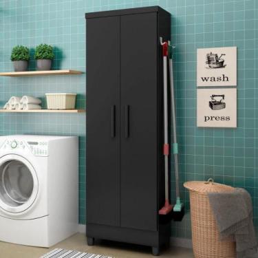 Imagem de Estante Multiuso Sandy Preto Fosco - Mais de Casa