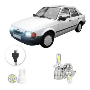 Imagem de Lampadas Led Ford Escort 1987 A 1996 H4 20000lm - V10, Branco