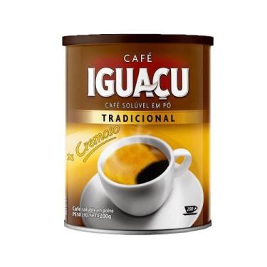 Imagem de Café Solúvel IGUAÇU Cremoso TRADICIONAL Em Pó 200g Lata