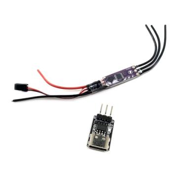 Imagem de 32-Bit ESC AM32 2-4S 40A Speed Controller 5V 2A BEC 25V 470uF Capacitor with ESC Param Coverter for RC Crawler Car Model Airplane Brushless Motors