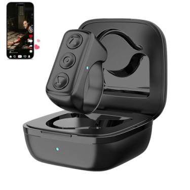 Imagem de 3-Link Anel de rolagem TikTok, controle remoto para TikTok/YouTube Shorts/Instagram Reels, Bluetooth Page Turner para iPad/Kindle App/iPhone/Android (preto)